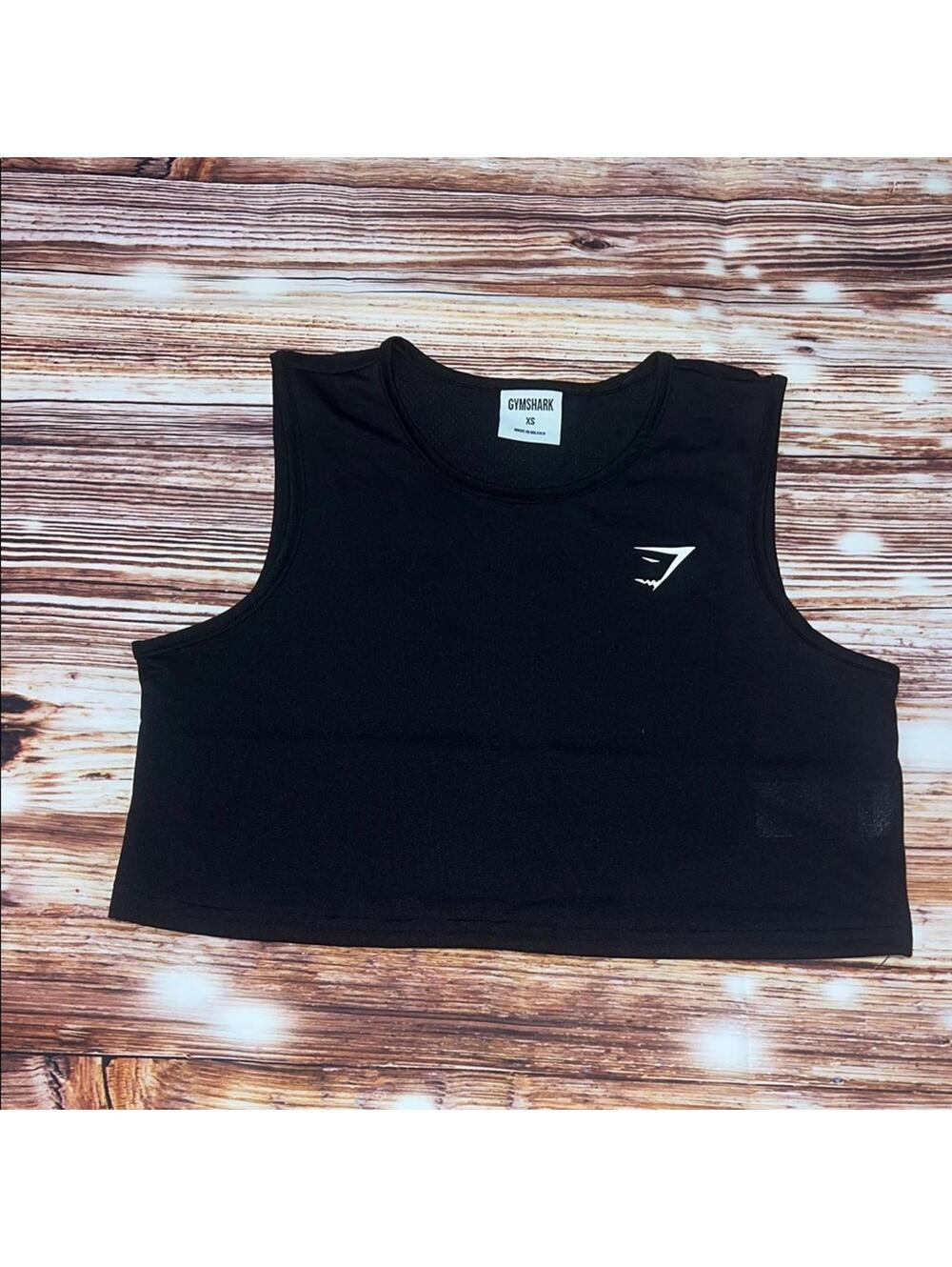 Gymshark Black Sleeveless Training Crop Top